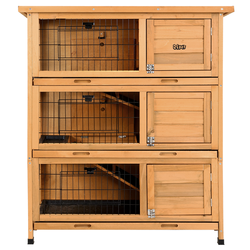 Rabbit Hutch Hutches Large Metal Run Wooden Cage Waterproof Outdoor Pet