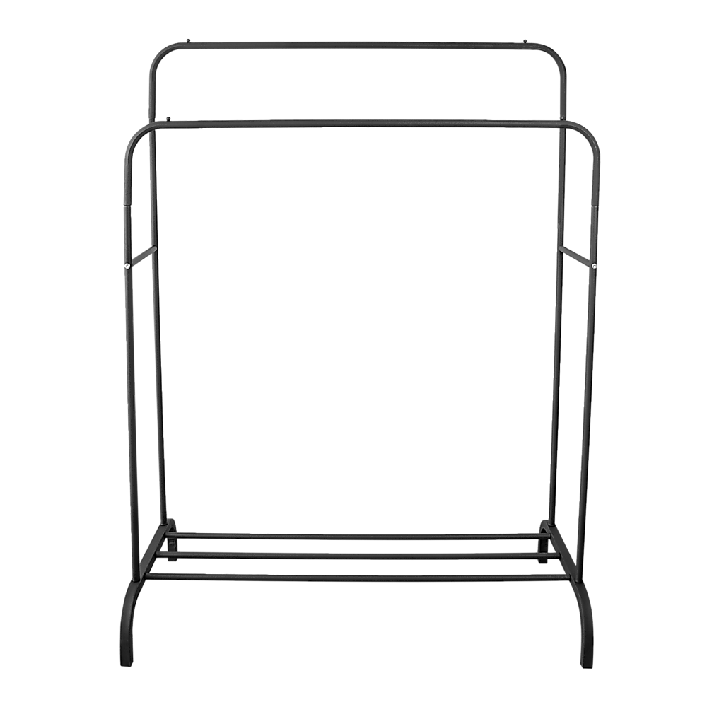 Heavy Metal Double Clothes Rail Hanging Rack Garment Display Stand
